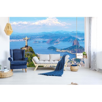 DIMEX ART s. r. o Самозалепваща се флизелинова фототапета изглед към рио де жанейро 375 x 250 см