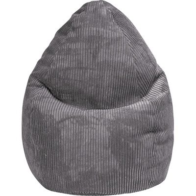 Beanbag sedací vak Shara XL 70 x 110 cm tmavě šedý