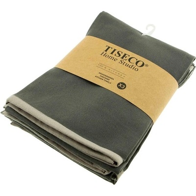Tiseco Home Studio Памучни кърпи за съдове в комплект 3 бр. 50x70 cm - Tiseco Home Studio (9289GREY)
