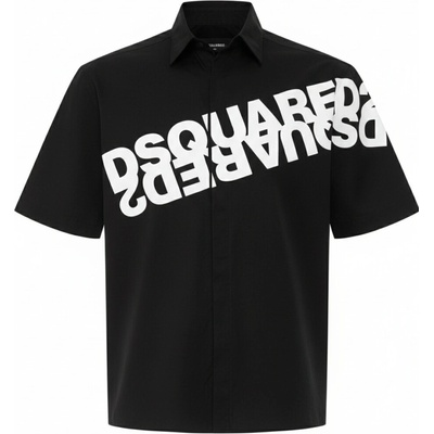 Dsquared2 Mirror Logo black košeľa černá