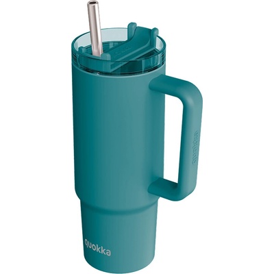 Quokka termohrnek Stream s brčkem 950 ml tyrkysový