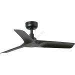 Faro Barcelona Faro 33825wt - Вентилатор за таван hey s черен Ø 90 см wt + дистанционно управление (fa33825wt)
