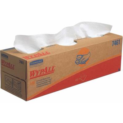 Wypall Kimberly-Clark Кърпи за почистване WypAll L40 7461, в кутия, 25 х 41.5 cm, бели, 100 броя