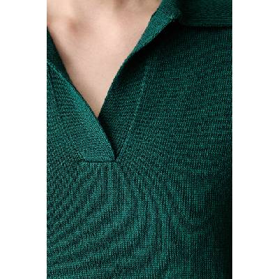 Weekend Max Mara тениска с яка дамска от памук WKDALBERO (2625366151600)