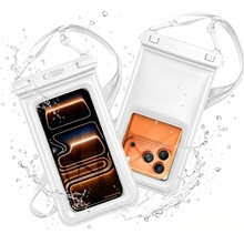 Tech-Protect UWC7 univerzální vodotěsné plovoucí pouzdro IPX8 pro telefony do 6,9" bílé 5906302323944