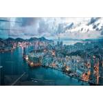 Wallity Картина върху стъкло 100x70 cm Hongkong - Wallity (403MGN2187)