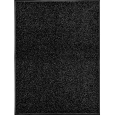 vidaXL Перима изтривалка, черна, 90x120 см (323412)