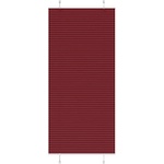 vidaXL Плисирана щора, бордо червена, 100x200 см, ширина на плата 99, 4 см, полиестер (4015262)
