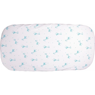 Kaarsgaren Bio bavlna prestieradlo aqua žirafa 35x75