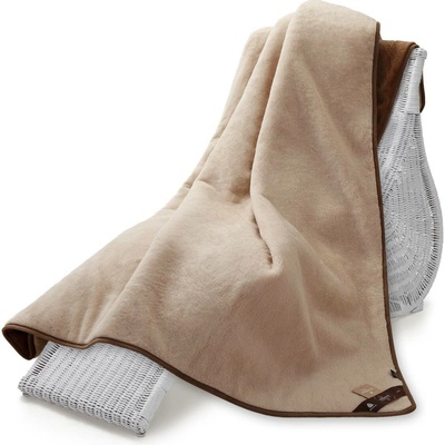 Wooline Oboustranná přikrývka camel 200x220