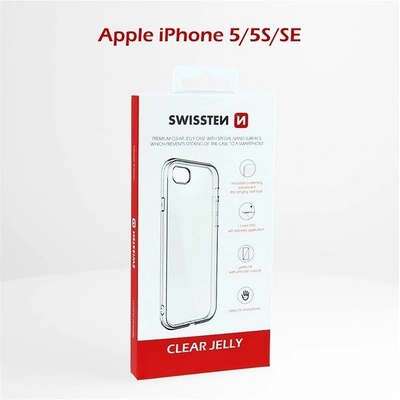 Pouzdro Swissten CASE CLEAR JELLY IPHONE 5/5S/SE