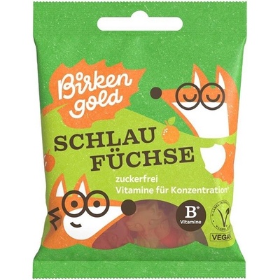Birkengold Gumové cukríky líšky bez cukru vegan 50 g