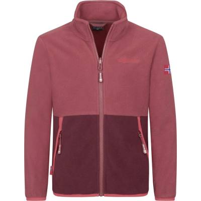 TROLLKIDS Детско поларено яке Trollkids Kid's Storfjord Jacket Fleece jacket - Frozen Berry / Deep Ruby - размер 128 (EU) (703-4008-0917)