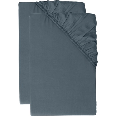 Livarno Sada napínacích prostěradel z bambusové viskózy Premium tmavě modrá 90-100x200 2ks