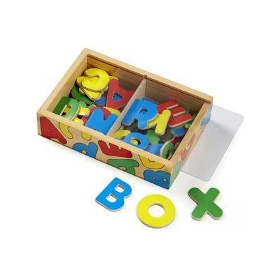 Melissa & Doug Комплект дървени букви с магнити в кутия, 10448 Melissa and Doug, 000772104487