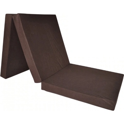 FIMEX Rozkládací matrace pro hosty UNI 80x195x15cm Vzor: hnědá