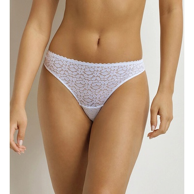 DIM DAILY DENTELLE THONG DI000E95 biela