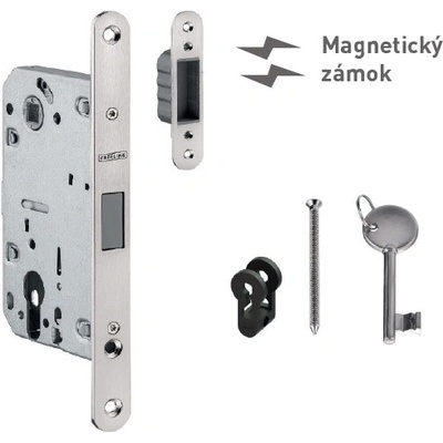 JNF - FREE LINE Magnetický zámok IN.20.835 - BB + protiplech Typ otvoru: BB otvor pre kľúč, Rozteč: 85 mm