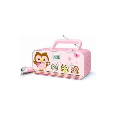 Muse M-29KP Pink/Image, 30 W, Portable radio CD/MP3 player with USB,