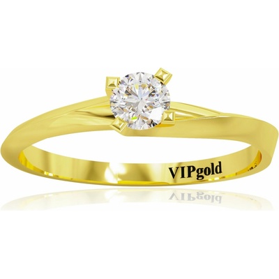 VIPgold Zásnubný prsteň s briliantmi zo žltého zlata R0563-58836z