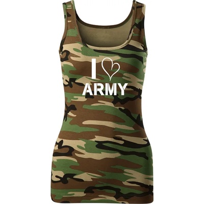 DRAGOWA дамски потник, I Love Army, камуфлаж, 180г/м8 (4072)