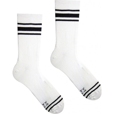Hesty Socks Veselé ponožky Športové ponožky Biele