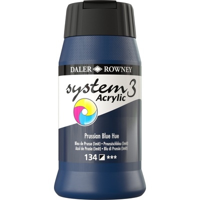 Daler-Rowney System3 АКРИЛНА боя Prussian Blue Hue 500 ml 1 бр (129500134)