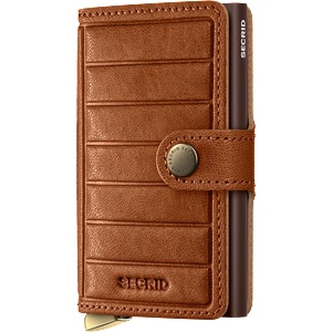 Secrid Miniwallet Premium Emboss Lines Cognac (SECRID-MPEML)