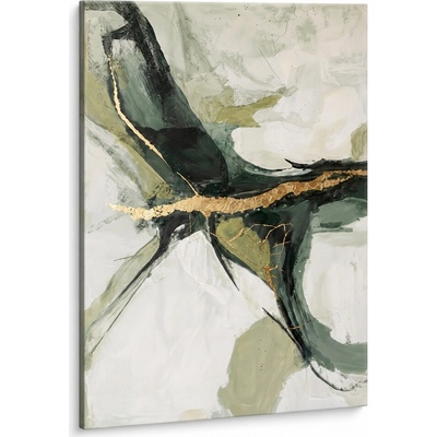 Abstraktní obraz na plátně s ručně malovanými detaily - 100x150 cm