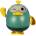 Raya Toys Играчка за баня Raya Toys - Плуващо пиле, зелена (503123523)