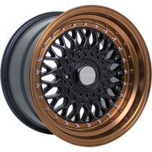 Dare RS 8x16 4x108 ET25 matt black bronze chrome rivets