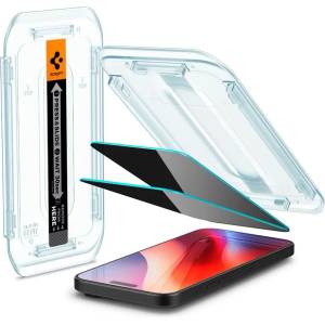 Spigen Glass tR EZ Fit (Privacy) 2-ПАК защитено стъкло прозрачно за iPhone 16 Pro (AGL07929)