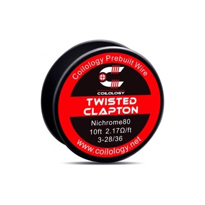 Coilology Odporový drát Twisted Clapton Ni80 3-28/36 3m