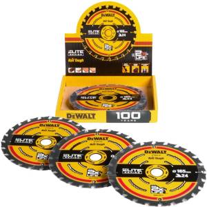 DEWALT - Елитен диск за дърво 165х24 мм DT10400 (DT10400)