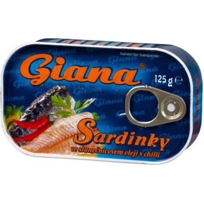 Giana Sardinky v rostlinném oleji s chilli 125 g