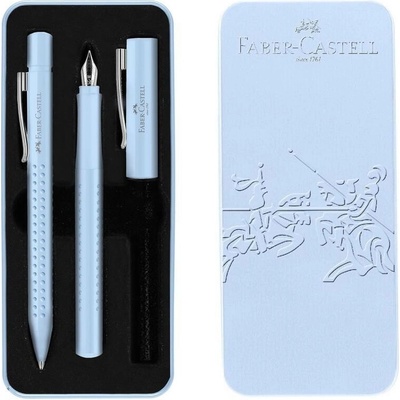 Faber-Castell Sada Grip 2010 Sky Blue čepelové a kuličkové pero
