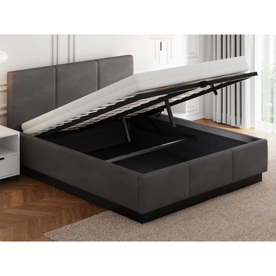 AMI Nábytek Top line 8 s úložným prostorem Grafitový Velvet – Zbozi.Blesk.cz