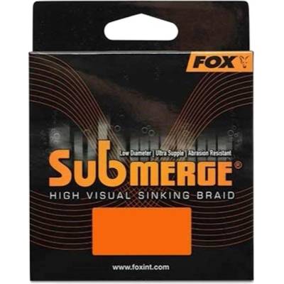 FOX Splétaná šňůra Submerge Orange Sinking Braid 600m 0,38mm 65lb