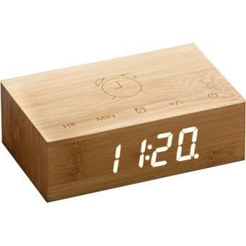 Gingko Design GINGKO Часовник с будилник Flip Cilck Clock - бамбук (Gingko-G003B11)