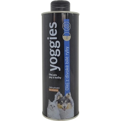 Yoggies za studena lisovaný olej z bílé divoké ryby v luxusním balení 250 ml