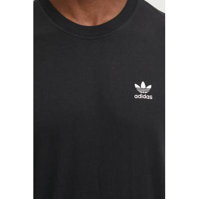 adidas Originals Памучна тениска adidas Originals Trefoil в черно с изчистен дизайн JI8545 (JI8545)