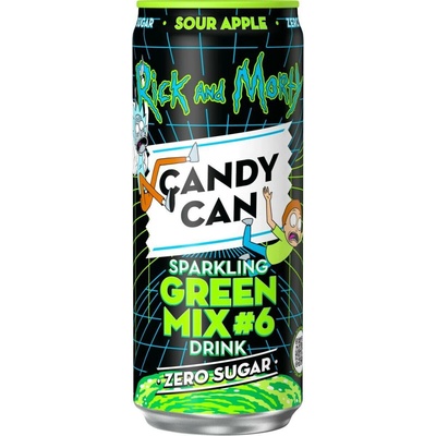 Candy Can sycená limonáda bez cukru s příchutí jablka 330 ml