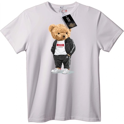 NOONEBRAND Тениска Обичай Себе си Плюшен Мечок - XL, White