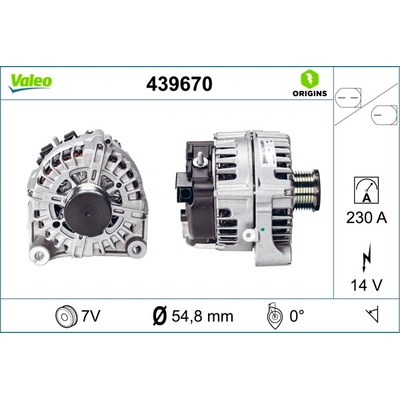Alternátor VALEO 439670