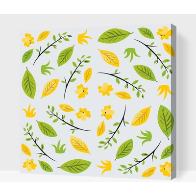 Vymalujsisam.cz Malování podle čísel Padající listy Velikost 50 x 50 cm Rámování Na kartonové desce
