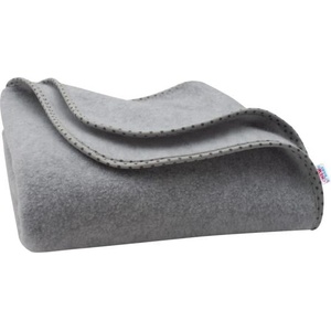 NEW BABY Детско флийс одеяло New Baby 100x75 сиво със звездички (44204)