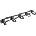 Lanberg Аксесоар Lanberg 19" cable management AK-1205-B panel 5 rings - type b 1U, black (AK-1205-B)