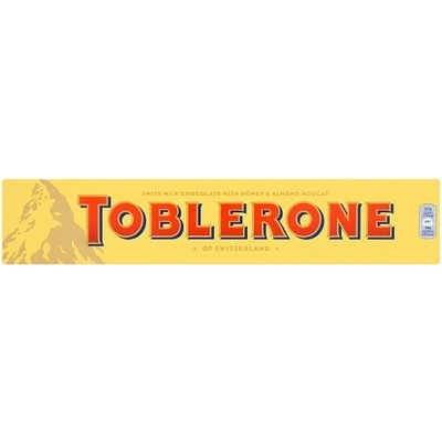 Toblerone Mléčná čokoláda s medovo-mandlovým nugátem 360 g