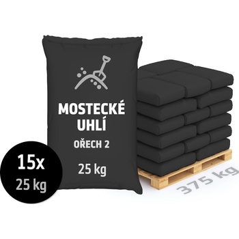 OPTIMTOP Mostecké uhlí ořech 2, pro automatické kotle, 375 kg