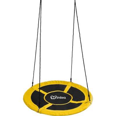 INLEA Závesný hojdací kruh 90 cm žltý